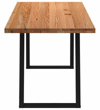 Esstisch Hellbraun 220x80x74 cm Massivholz Eiche Rechteckig