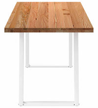 Esstisch Hellbraun 220x80x74 cm Massivholz Eiche Rechteckig