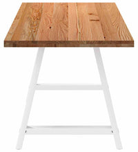 Esstisch Hellbraun 220x80x74 cm Massivholz Eiche Rechteckig