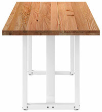 Esstisch Hellbraun 220x80x74 cm Massivholz Eiche Rechteckig