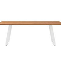 Esstisch mit Baumkanten 220x80x74 cm Massivholz Eiche