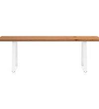 Esstisch mit Baumkanten 220x80x74 cm Massivholz Eiche