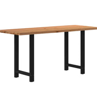 Bartisch Hellbraun 200x80x92 cm Massivholz Eiche Rechteckig