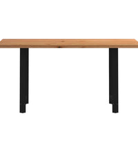 Bartisch Hellbraun 200x80x92 cm Massivholz Eiche Rechteckig