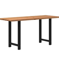 Bartisch Hellbraun 200x80x92 cm Massivholz Eiche Rechteckig