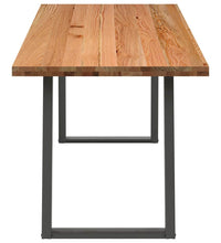 Esstisch Hellbraun 240x80x74 cm Massivholz Eiche Rechteckig