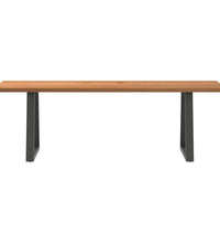 Esstisch Hellbraun 240x80x74 cm Massivholz Eiche Rechteckig