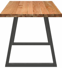 Esstisch Hellbraun 240x80x74 cm Massivholz Eiche Rechteckig