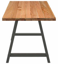 Esstisch Hellbraun 240x80x74 cm Massivholz Eiche Rechteckig