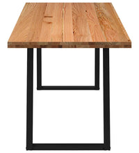 Esstisch Hellbraun 240x80x74 cm Massivholz Eiche Rechteckig