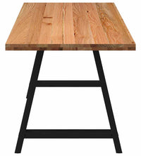 Esstisch Hellbraun 240x80x74 cm Massivholz Eiche Rechteckig