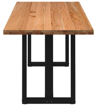 Esstisch Hellbraun 240x80x74 cm Massivholz Eiche Rechteckig