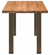 Esstisch Hellbraun 240x80x74 cm Massivholz Eiche Rechteckig