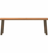 Esstisch Hellbraun 240x80x74 cm Massivholz Eiche Rechteckig