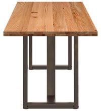Esstisch Hellbraun 240x80x74 cm Massivholz Eiche Rechteckig