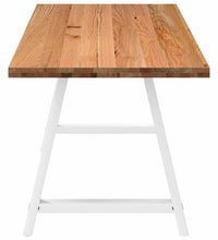 Esstisch Hellbraun 240x80x74 cm Massivholz Eiche Rechteckig