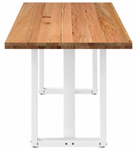 Esstisch Hellbraun 240x80x74 cm Massivholz Eiche Rechteckig