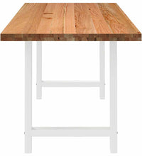 Esstisch Hellbraun 240x80x74 cm Massivholz Eiche Rechteckig