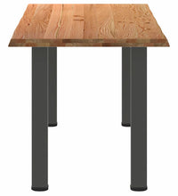 Esstisch mit Baumkanten 240x80x74cm Massivholz Eiche Rechteckig