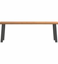 Esstisch mit Baumkanten 240x80x74cm Massivholz Eiche Rechteckig