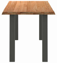 Esstisch mit Baumkanten 240x80x74cm Massivholz Eiche Rechteckig