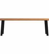 Esstisch mit Baumkanten 240x80x74cm Massivholz Eiche Rechteckig