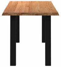 Esstisch mit Baumkanten 240x80x74cm Massivholz Eiche Rechteckig