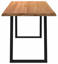 Esstisch mit Baumkanten 240x80x74cm Massivholz Eiche Rechteckig