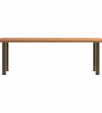 Esstisch mit Baumkanten 240x80x74cm Massivholz Eiche Rechteckig