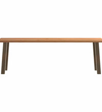 Esstisch mit Baumkanten 240x80x74cm Massivholz Eiche Rechteckig