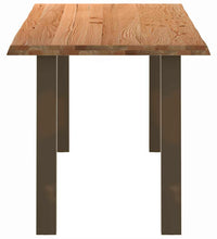 Esstisch mit Baumkanten 240x80x74cm Massivholz Eiche Rechteckig