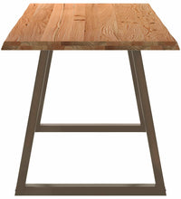 Esstisch mit Baumkanten 240x80x74 cm Massivholz Eiche