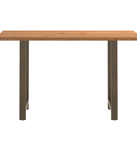 Bartisch Hellbraun 180x80x112 cm Massivholz Eiche Rechteckig
