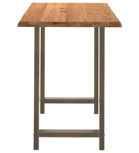 Bartisch Hellbraun 180x80x112 cm Massivholz Eiche Rechteckig