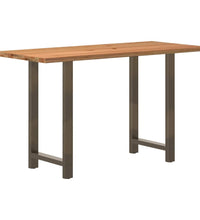Bartisch Hellbraun 180x80x112 cm Massivholz Eiche Rechteckig
