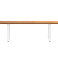 Esstisch mit Baumkanten 240x80x74 cm Massivholz Eiche