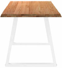 Esstisch mit Baumkanten 240x80x74 cm Massivholz Eiche