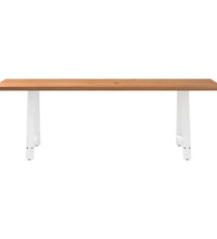 Esstisch mit Baumkanten 240x80x74cm Massivholz Eiche Rechteckig