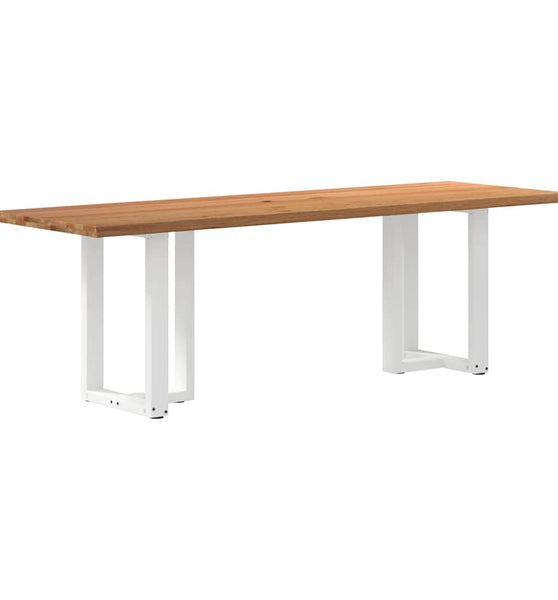 Esstisch mit Baumkanten 240x80x74cm Massivholz Eiche Rechteckig