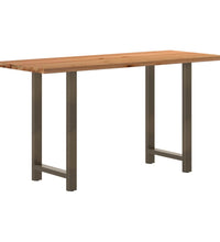 Bartisch Hellbraun 200x80x112 cm Massivholz Eiche Rechteckig
