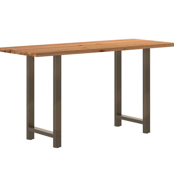 Bartisch Hellbraun 200x80x112 cm Massivholz Eiche Rechteckig