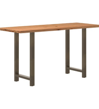 Bartisch Hellbraun 200x80x112 cm Massivholz Eiche Rechteckig