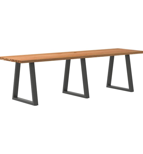 Esstisch Hellbraun 280x80x74 cm Massivholz Eiche Rechteckig
