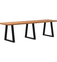 Esstisch Hellbraun 280x80x74 cm Massivholz Eiche Rechteckig