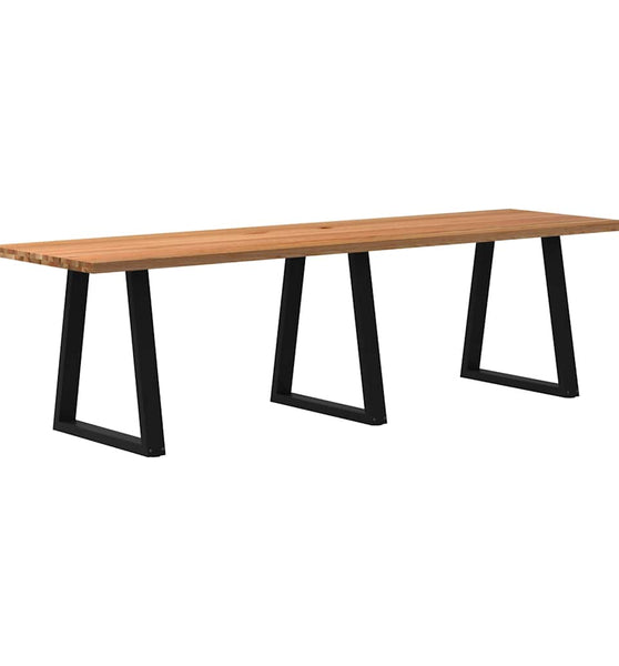 Esstisch Hellbraun 280x80x74 cm Massivholz Eiche Rechteckig