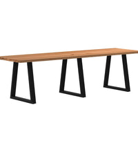 Esstisch Hellbraun 280x80x74 cm Massivholz Eiche Rechteckig