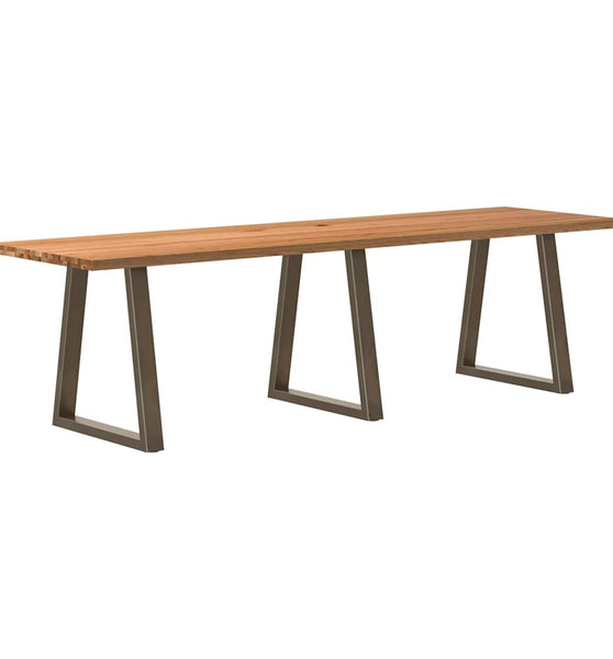 Esstisch Hellbraun 280x80x74 cm Massivholz Eiche Rechteckig