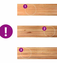 Esstisch Hellbraun 280x80x74 cm Massivholz Eiche Rechteckig