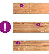 Esstisch mit Baumkanten 280x80x74 cm Massivholz Eiche