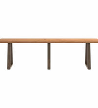 Esstisch mit Baumkanten 280x80x74 cm Massivholz Eiche